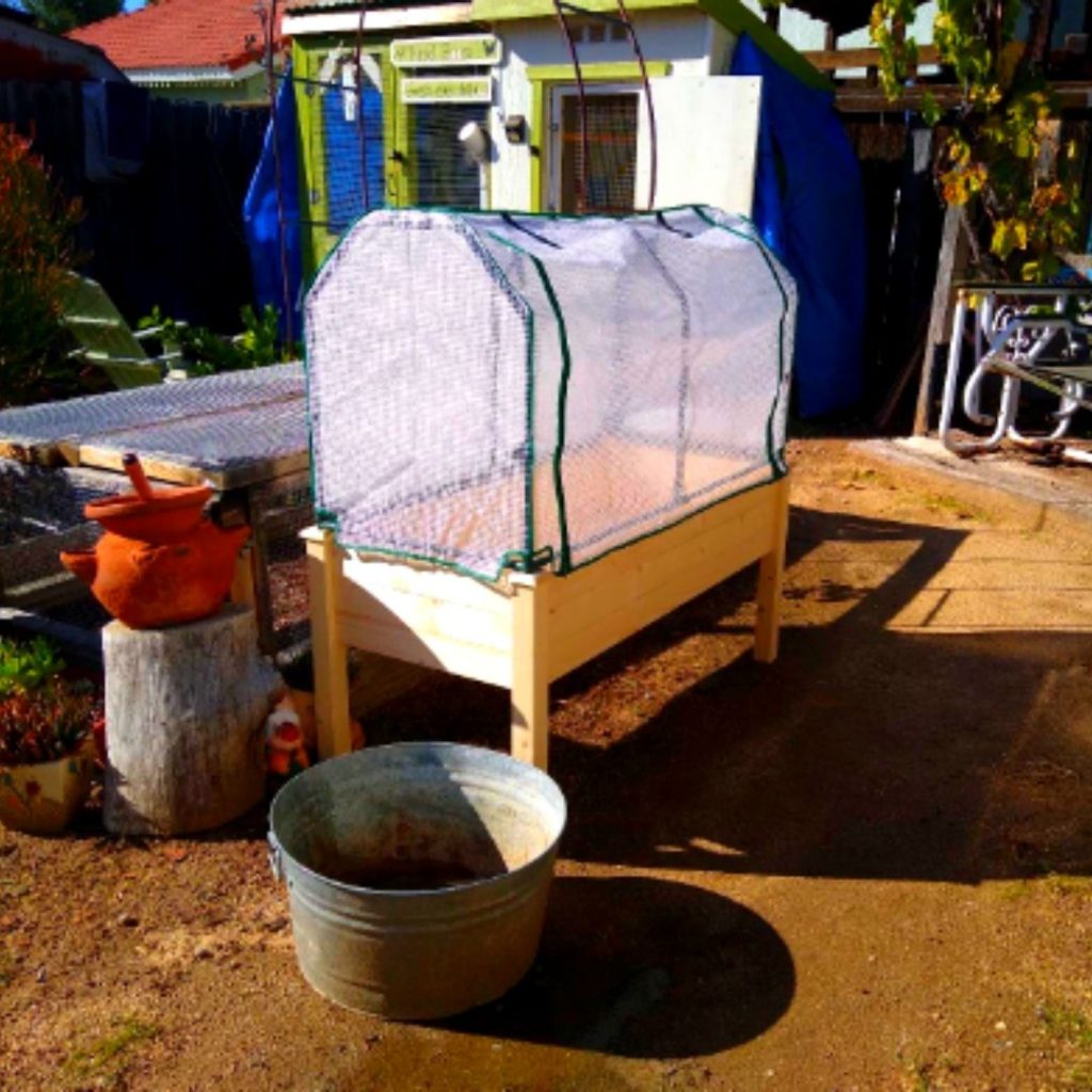 Elevated Raised Bed With Greenhouse