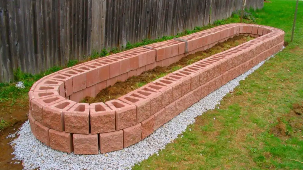  Bricks Or Blocks Raised Bed Vegetable Garden. 