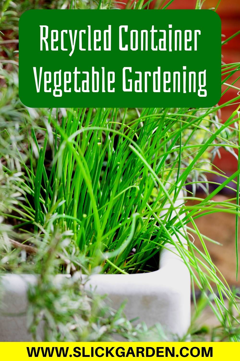 Recycled Container Vegetable Gardening – Slick Garden