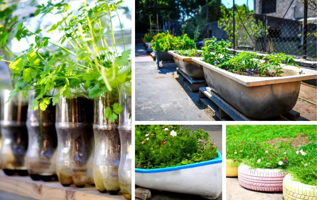 Recycled Container Vegetable Gardening Slick Garden