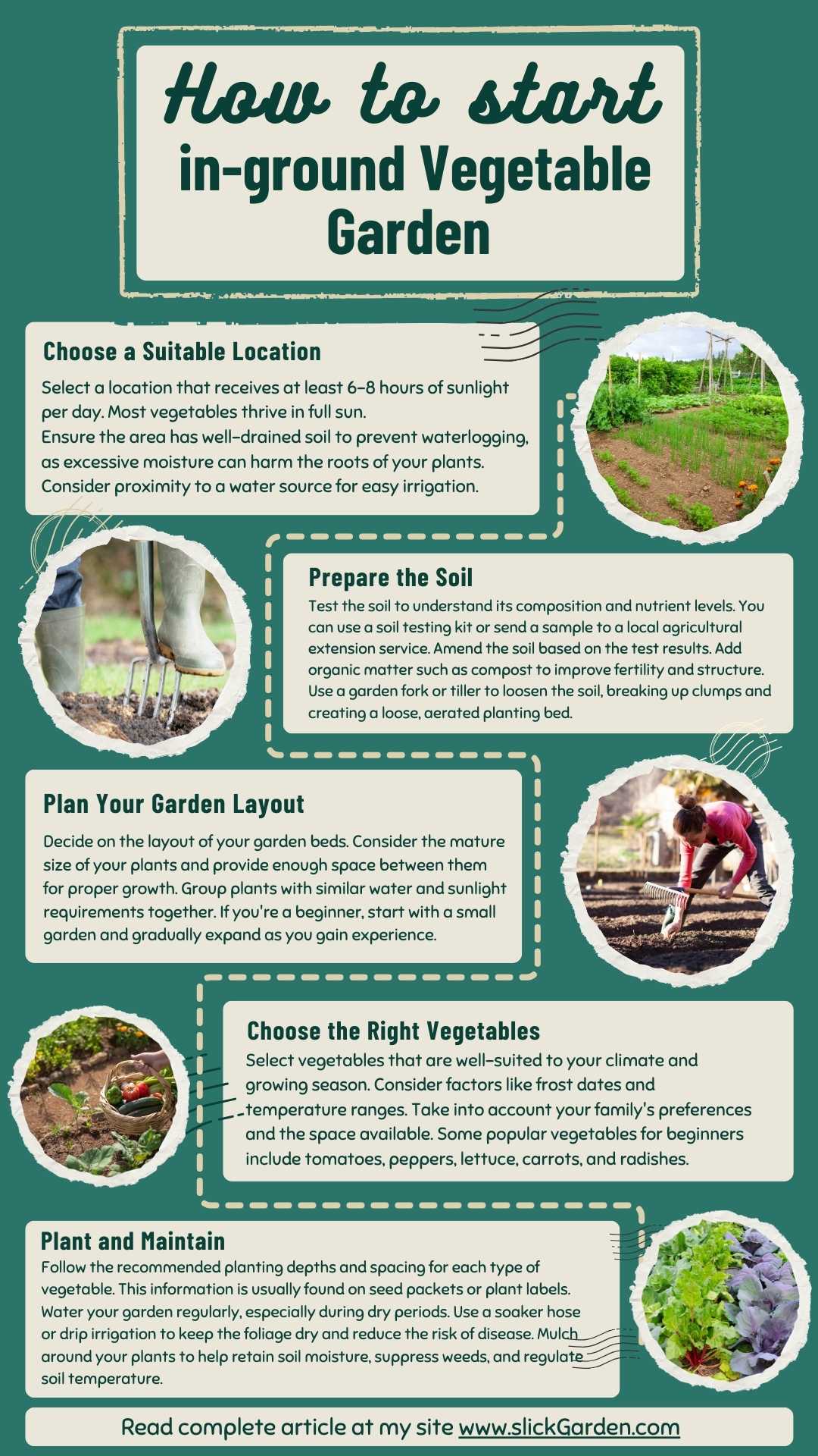 In-Ground Gardens infographic